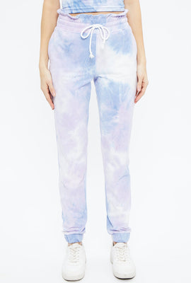 Super Soft Fleeceback Paperbag Tie Dye Jogger