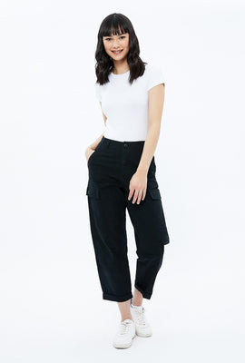 Pantalon polyvalent droit à taille haute