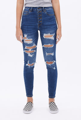 Jegging à taille super haute