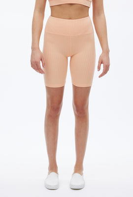 Short cycliste super doux en tricot côtelé