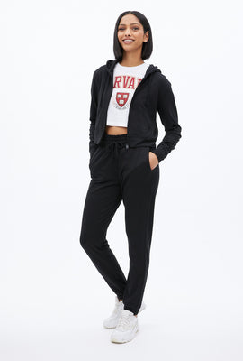 Jogger molletoné super doux froncé à la taille