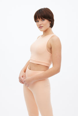 Débardeur super doux en tricot côtelé