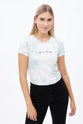 Super Soft Tie Dye Hand Sketch Graphic Baby Tee
