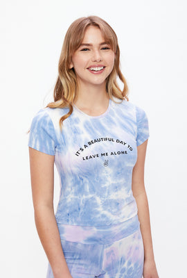 T-shirt court super doux à imprimé It's A Beautiful Day To Leave Me Alone