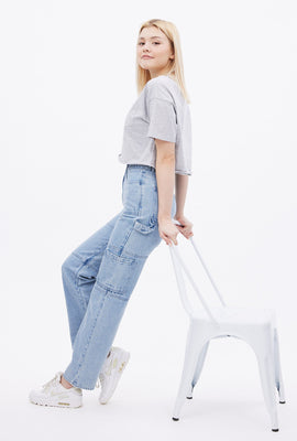 High Rise Straight Carpenter Jean