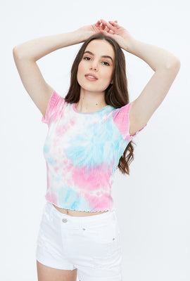 Super Soft Ribbed Tie Dye Baby Tee