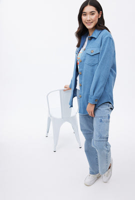 Veste-chemise boutonné à l'avant