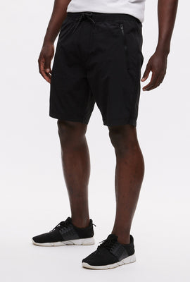 Short En Nylon Avec Poches Zippées