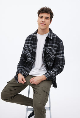 Veste-chemise North Western à carreaux boutonnée à l'avant