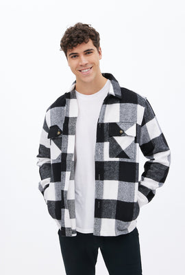 Veste-chemise North Western à carreaux boutonnée à l'avant