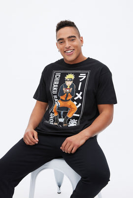 T-shirt à imprimé graphique Naruto Ichiraku