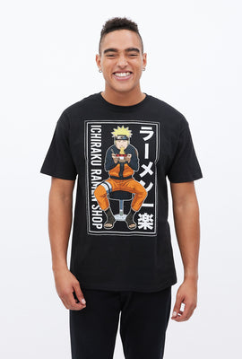 T-shirt à imprimé graphique Naruto Ichiraku
