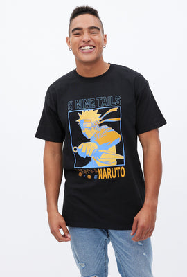 T-shirt à imprimé graphique Naruto Boîte