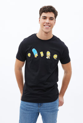T-shirt a imprimé graphique The Simpsons Family
