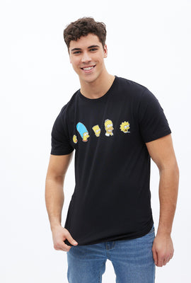 T-shirt a imprimé graphique The Simpsons Family