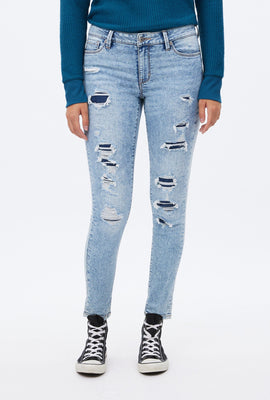 Jegging Jordan rehaussant détruit Repreve taille basse