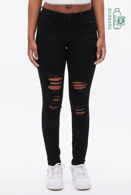 Jegging Jordan rehaussant détruit Repreve taille basse