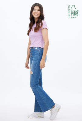 Super High Rise Flare Repreve Jean