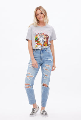 Jean Maman Extensible Taille Haute