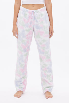 Pantalon pyjama pelucheux graphique