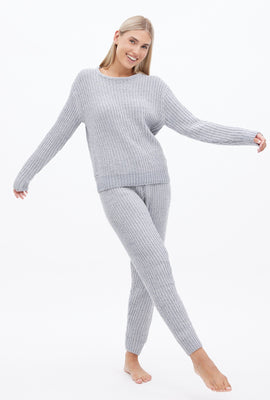 Jogger en tricot chenille