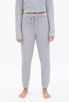 Jogger en tricot chenille