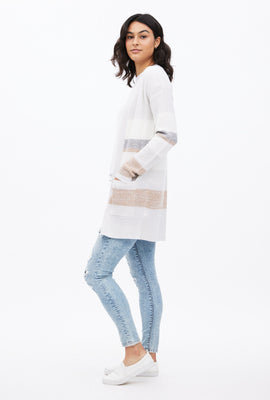 Waffle Knit Midi Cardigan