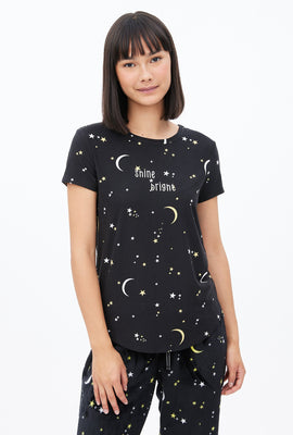 T-shirt pyjama super doux graphique