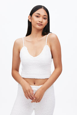Super Cozy Fuzzy Crop Camisole