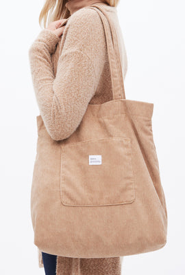 Sac North Western en velours côtelé avec poche