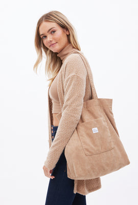 Sac North Western en velours côtelé avec poche