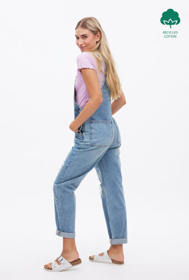 Salopette en denim coupe droite