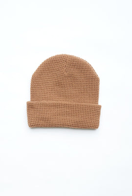 Waffle Knit Cuff Beanie
