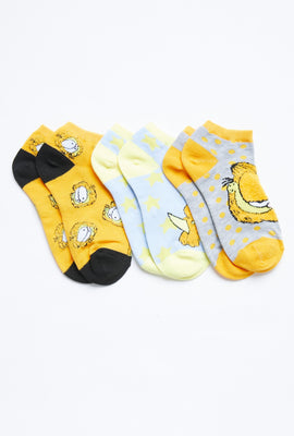 Chaussettes aux chevilles Garfield paquet de trois