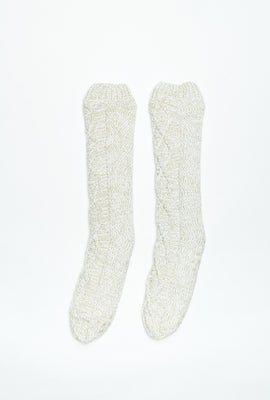 Chenille Knit Reading Socks