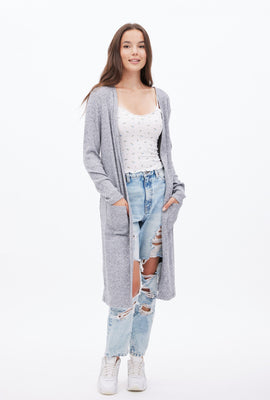 Cardigan châle mi-long