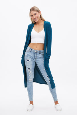 Cardigan châle mi-long