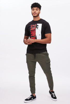 Jogger cargo mince