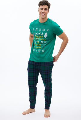 Jogger pyjama à carreaux tartan