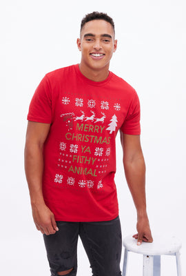 Merry Christmas Ya Filthy Animal Graphic Tee