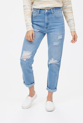 Jean Mom taille haute