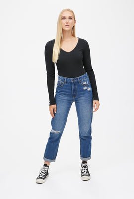 Jean Mom Taille Haute