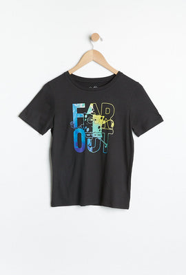 Ensemble-pyjama deux pièces super doux AÉRO pour garçons à imprimé SpongeBob Far Out
