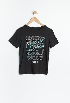 Ensemble-pyjama deux pièces super doux AÉRO pour garçons à imprimé Legend Game Mode