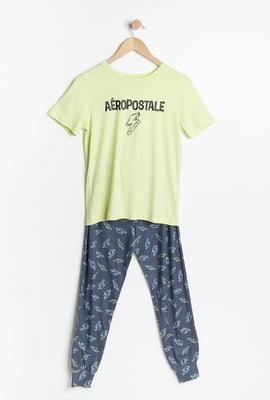 Ensemble-pyjama deux pièces super doux AÉRO pour garçons à imprimé d'éclair Aéropostale
