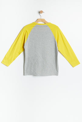 T-shirt à manches longues raglan et imprimé  Aéropostale AÉRO pour garçons