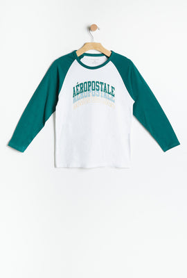 T-shirt à manches longues raglan et imprimé  Aéropostale AÉRO pour garçons