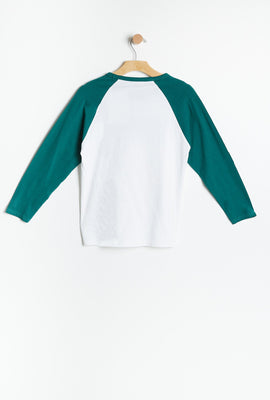 T-shirt à manches longues raglan et imprimé  Aéropostale AÉRO pour garçons