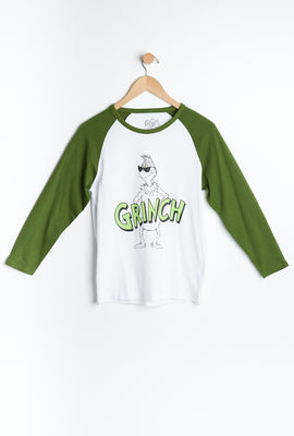 T-shirt AERO manche raglan à imprimé graphique Le Grincheux pour garçon