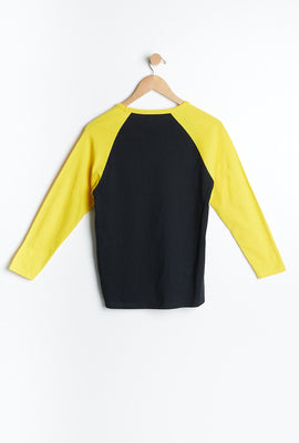 T-shirt AERO manche raglan à imprimé graphique Pokémon Battle Pikachu pour garçon